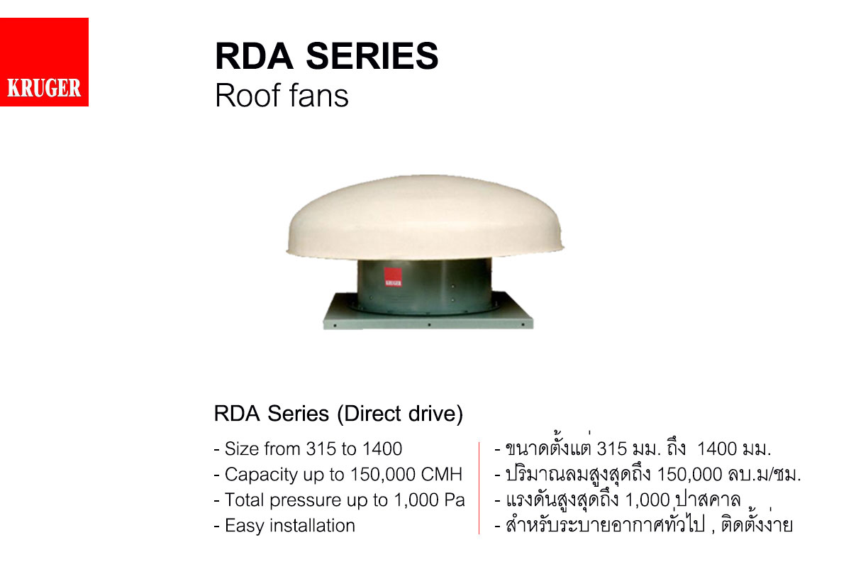 RDA ROOF FAN KRUGER 